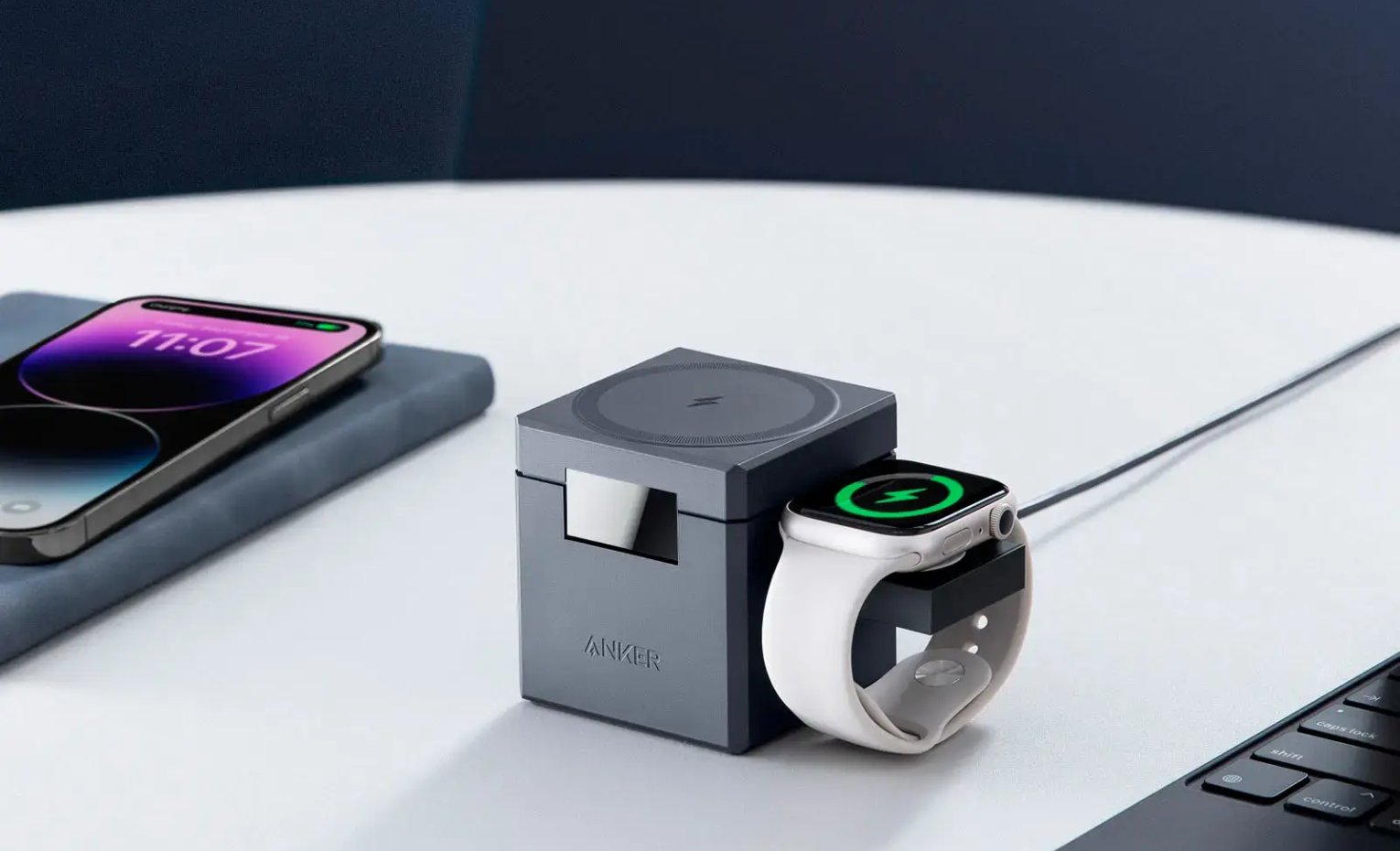 شارژر رومیزی Anker 3-in-1 Cube with MagSafe Y1811